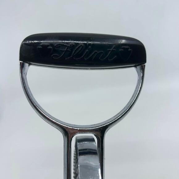 Flint Manual Hand Mixer Ekco Beater Stainless with Black Handles, Made in USA - Picture 2 of 6